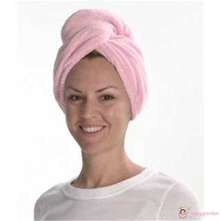ღ♛ღWomen Twist Dry Shower Microfiber Hair Wrap Towel Drying Bath Head Cap (3)