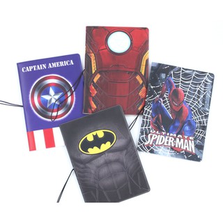 Batman CaptainAmerica IronMan Spiderman passport holder