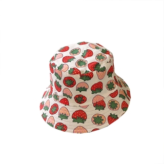 EXPEN Two Side Dog Fruit Print Avocado Strawberry Sun Hats (4)