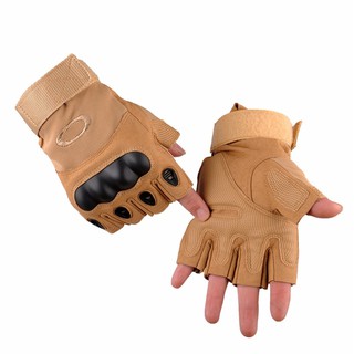 Military Tactical Gloves Half Finger Outdoor Army Hunting Riding Hard Knuckle (1)