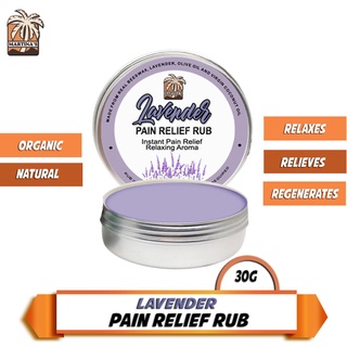 Martina's Pain Relief Rub (Lavender), Relaxing Aroma, Relieve from Nasal Congestion, Relieve from Mu