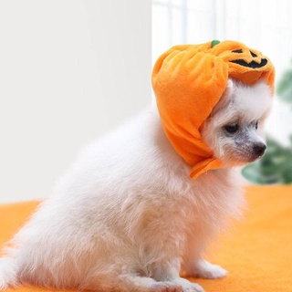 Pets Halloween Pumpkin Hat Dog And Cat Pet Halloween Costume Hat Supplies (3)