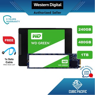 Western Digital WD Internal SSD Internal Solid State Drive 2.5"/M.2 SATA - Green (240GB/480GB)