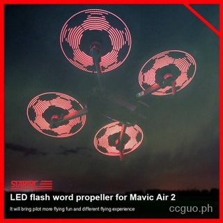 【1 Pair】Mavic Air 2S Propeller LED Flash Word Editable Programmable Props DIY USB Rechargeable For DJI Mavic Air 2 Expansion Accessories
