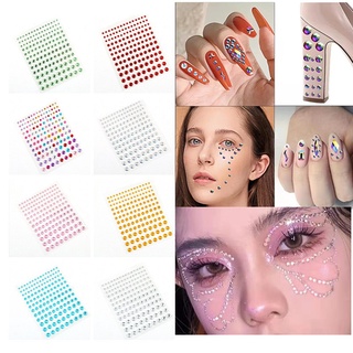 3D Diamond Face Tattoo Eyeshadow Stickers Nail Jewelry Body Makeup Accessories
