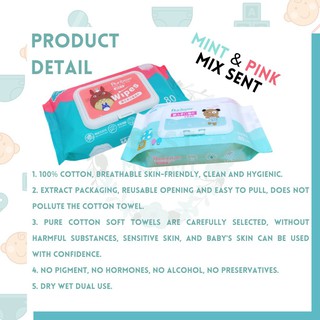 【Ready Stock】Women Shoes ☇﹊✥Bestmommy Organic Baby Wipes 80 Pulls Per Pack Non-Alcohol Wet wipe RUNB