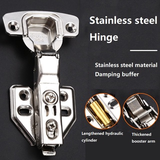 Hydraulic Soft Close Concealed Hinge Stainless steel For Cabinets Mute Anti-rust Hinge（1piece）
