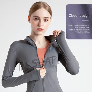 S-2XL Women Sportswear Sports Jacket with Zipper for Running/Jogging/Fitness/Yoga (6)