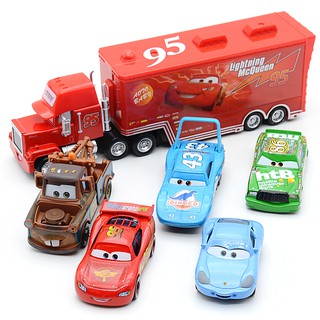 【recommended】Disney Pixar Cars 3 Toys Car Set Lightning Mcqueen Mack Uncle Truck Rescue Collection 1