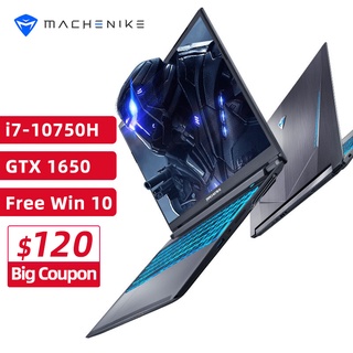 Machenike T58 Gaming Laptop intel i7 10750H 15.6 FHD IPS Laptop GTX1650 Windows 10 Pro Computer Lapt