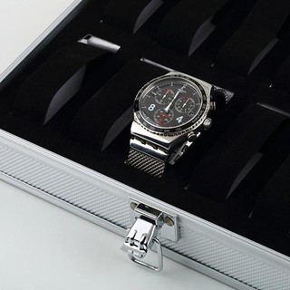 Aluminium 12 Grid Slots Box Jewelry Watches Display Storage (5)