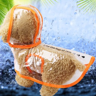 ┇✎>Puppy dog ​​raincoat all-inclusive Teddy Pomeranian VIP pet waterproof poncho umbrella small fo (1)