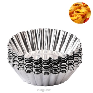 10pcs Double-sided Thickening Tin Layer Pudding Tart Cupcake Mould