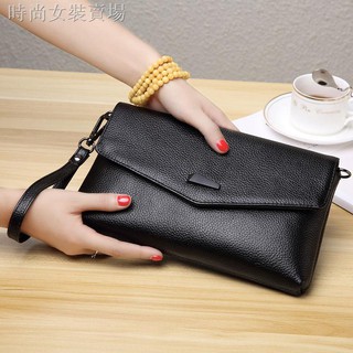 Genuine Leather Messenger Bag Female 2021 Fashion Casual Clutch Bag