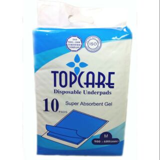 Disposable Underpads Blue Topcare 10's