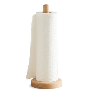 Kitchen Wooden Roll Paper Towel Holder Home Bathroom Toilet Vertical Stand Tissue Holder Kitchen Acc