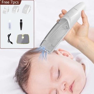Baby Clipper Hair Trimmer Automatic Gather Hair Clipper for Children Mower Trimmer Mute Waterproof H