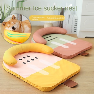 Summer Cooling Pet Mat Ice Pad Dogs Sleeping Mat for Cat Breathable Cooling Pet Dog Bed Washable P