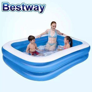 UNANGPWESTO Bestway Inflatable Medium Family Pool Outdoor Family Kids Swimming Water (54006 (1)