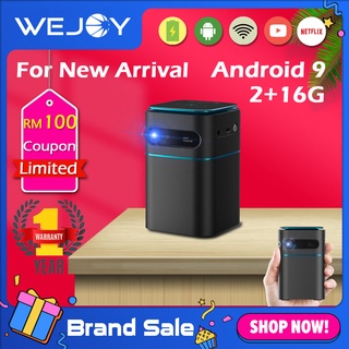 [Special Voucher] Wejoy DL-A2 Android 9 Projector 4K Mini Portable Battery WIFI Bluetooth With HDMI