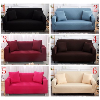 Solid color sofa cover Elastic 1/2/3/4 seater combination non-slip dustproof and anti-scratch【 on sa