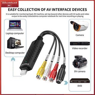 ☢☈☫【Video Capture Adapter】DVR TV DVR VHS USB 2.0 Easycap Capture 4 Channel Video Adapter Cable