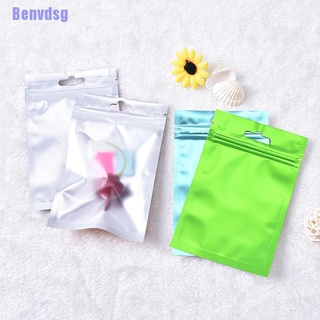 Benvdsg> 1 Multicolor Flat Aluminum Foil Bag Storage Bag Ziplock Bag