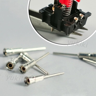 120Pcs Long Pin LED Hot Plug Sip Socket Crystal Oscillator Base for Switches