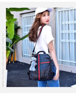 SHIWN Korean Leather Backpack Unisex Bagpack (9)