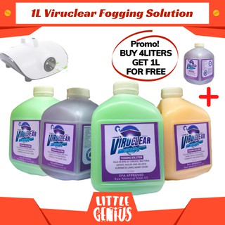 SALE!!! 1 Liter Viruclear Fogging Solution Fog Machine Solution Odor Control Safe to use everyday