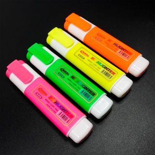 COD DVX 4pcs Chisel Tip Neon Highlighter Colored Pen Highlighters Marker School Office Supply (6)