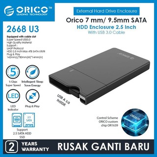 Originalco 2668U3 2.5 Inch HDD SSD Enclosure Case