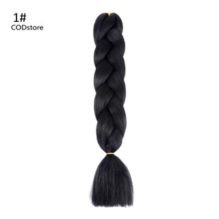 ❀COD❀Solid Color Synthetic Hair Extensions African Braids Crochet Braiding Ponytail