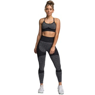 Quick Dry Yoga Vest Set Running Seamless Fitness Bra Set (9)