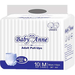 1 Pack Baby Anne Adult Pull Ups Medium By 10's