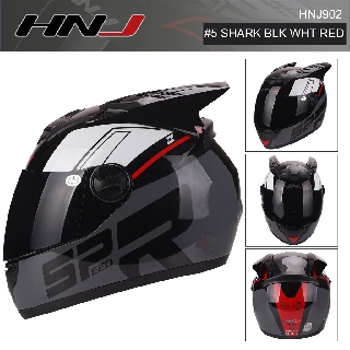 HNJ Helmets 902 Full Face Motorcycle Helmet LARGE SIZE:59-60cm