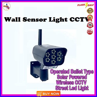 ☂♝●Original Easy to Install Remote Operated Bullet Type Solar Powered Wireless Cctv Street Led Light
