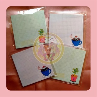 Cute Cat Stationery Notepad 3.5x3.5 ( Customized / Personalized )