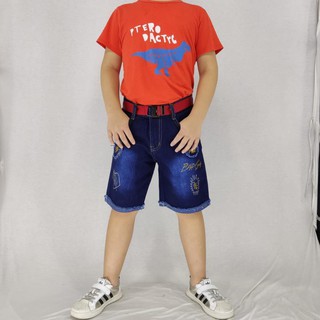 Women's trousers ✶Kid's Fashion Attire Daily and Casual Outfit Denim Shorts with Belt 8080/8081/8082