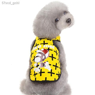 ❈✈✑Puppy clothes summer thin cat Teddy dog ​​Bichon Small dog pet clothes spring and summer cute ves