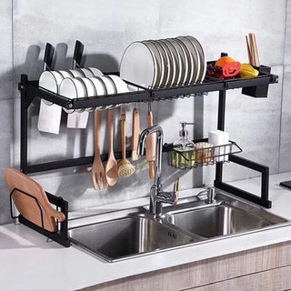 Kitchen Organizer Storage Countertop Plate Drying Rack Space Saver Over Sink Dish Drainer Rack