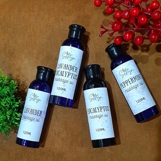 ◐Uriel - Massage Oil SPA Aroma No Chemical Organic Reflexology Peppermint Lavander Eucalyptus