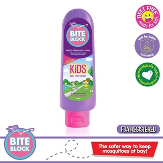 Bite Block Kids 100 mL Hypoallergenic Deet free insect repellent Lotion