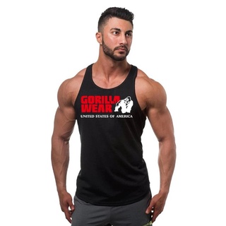 VestNew Workout Brand Gym Mens Tank Top Vest Muscle Sleeveless Singlets Stringer Clothing Bodybuildi