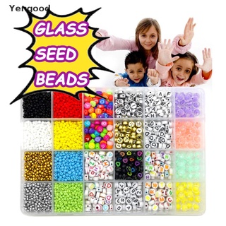 Yengood 24 Style Glass Pony Czech Seed Beads And Alphabet Letter Beads For Jewelry nice shopping