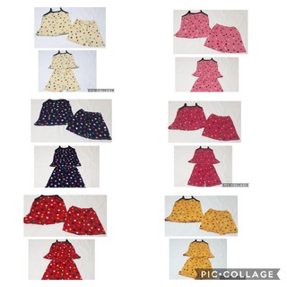 Terno spaghetti blouse and short for infants
