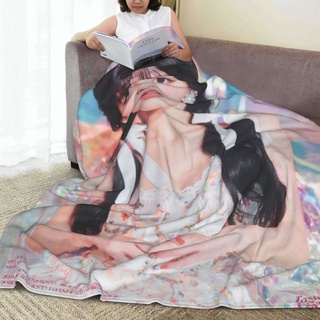 TWICE MOMO Flannel Printed Sleeping Blanket Design Cotton Bed Blanket Kumot Double Size (7)