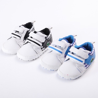 Newborn PU Leather Pure White Baby Shoes Boy Girl Solid Color Soft Sole Anti-slip First Walkers Shoe