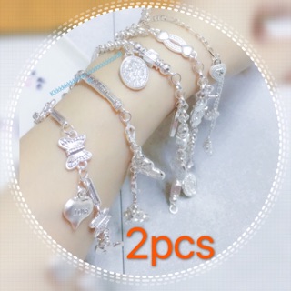 925 silver 2pcs bracelet assorted Retail is 2pcs. 85pesos wholesale is 1pcs39