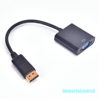 [bIMML] Displayport DP Male To VGA Female Adapter Display Port Cable Converter Black ELE